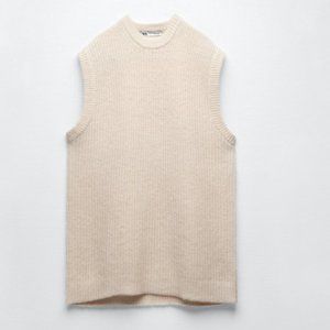 Dusty Rose Zara Long Knit Vest